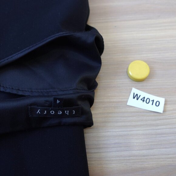 THEORY Dress 4 Black Mini Sheath Fitted Classic Small Stretch Work USA $245 - Picture 16 of 16